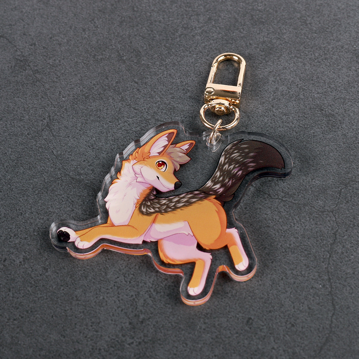 Black Backed Jackal - Acrylic Charm