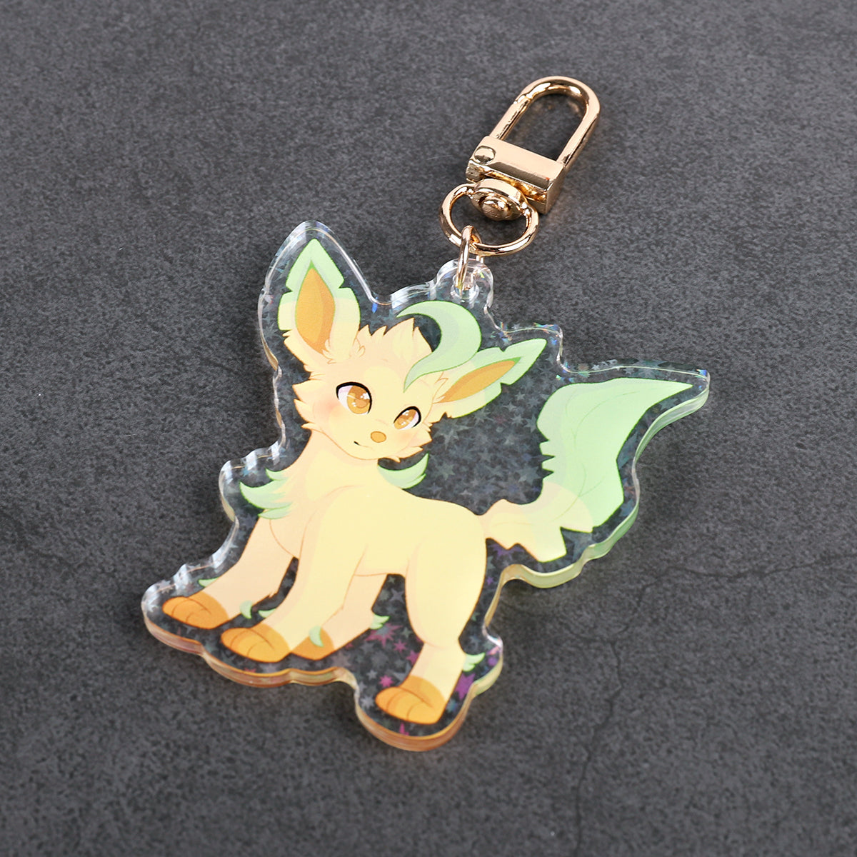 Leafeon - Shiny colours & Holographic reverse