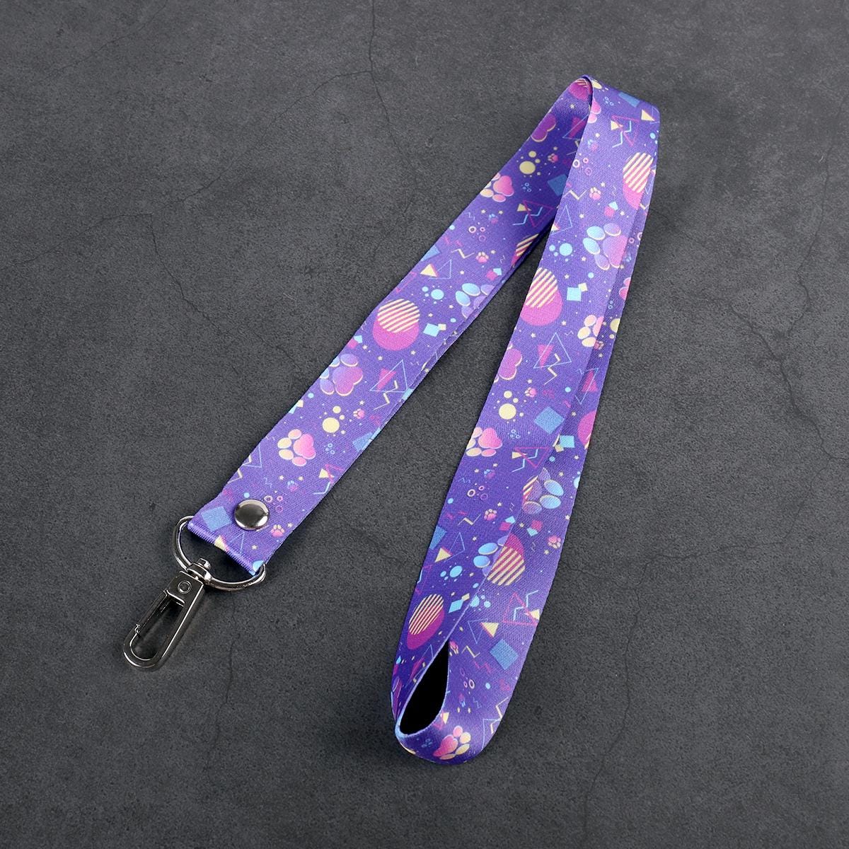 Pawprint Arcade Carpet - Lanyard