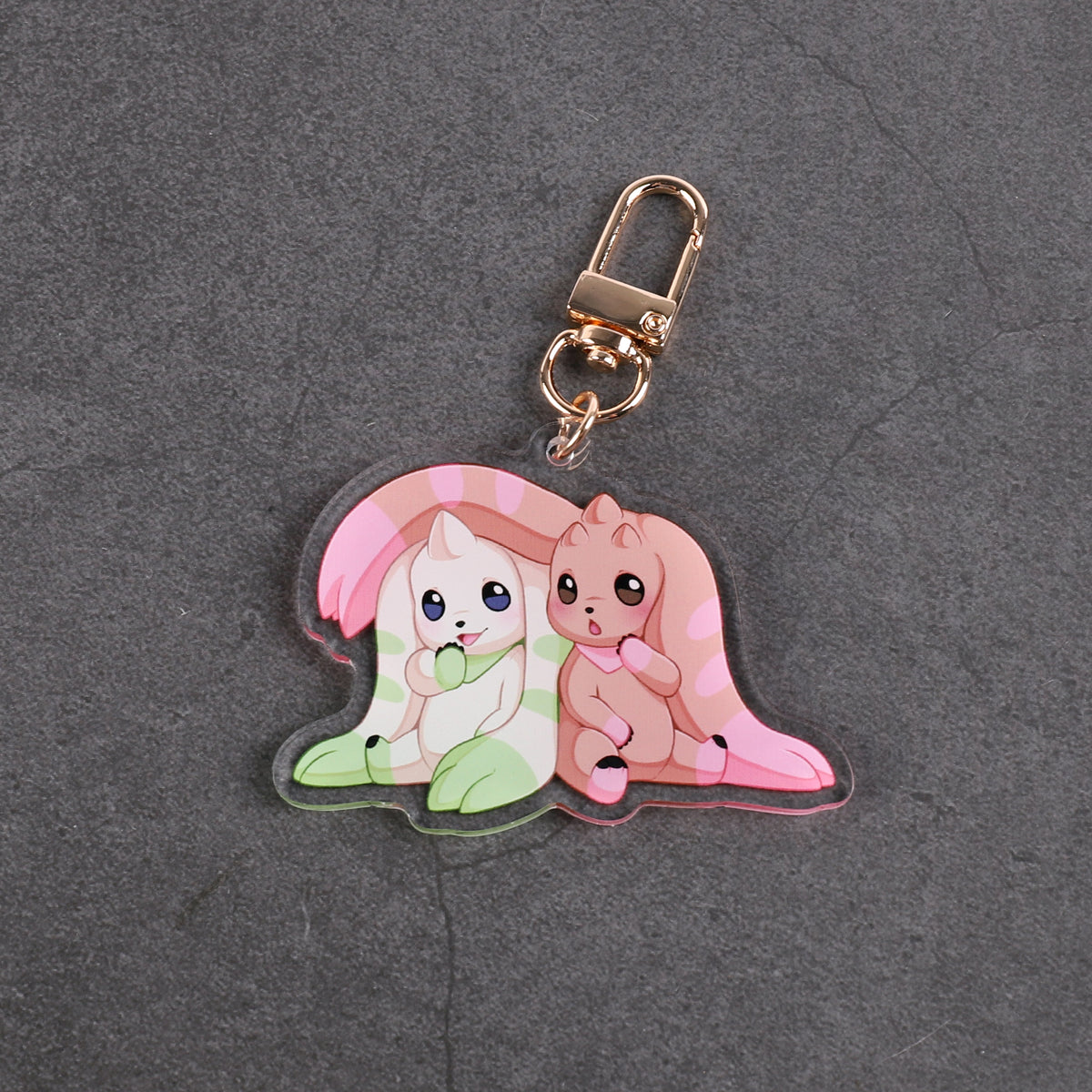 Lopmon & Terriermon - Digimon - Acrylic Charm