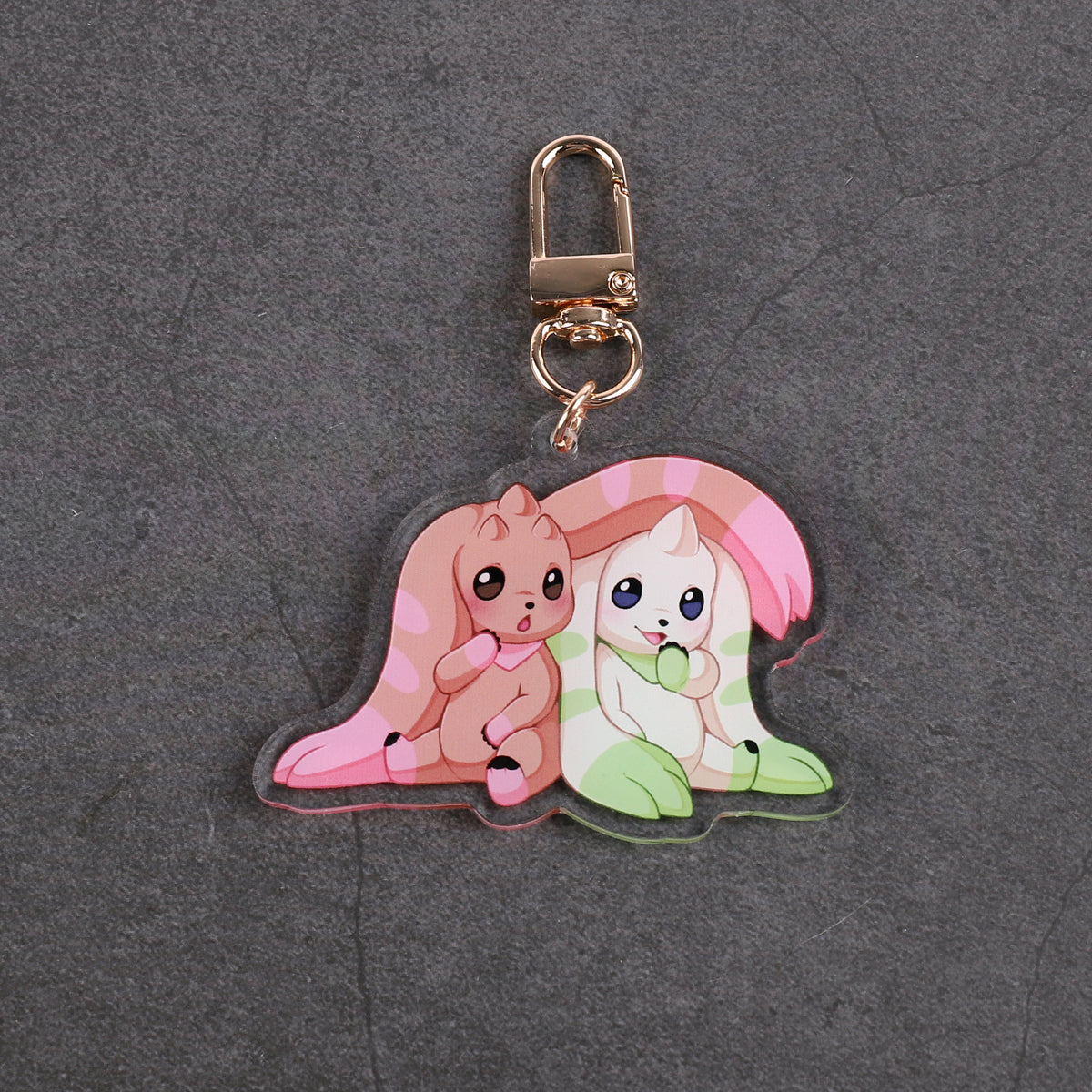 Lopmon & Terriermon - Digimon - Acrylic Charm