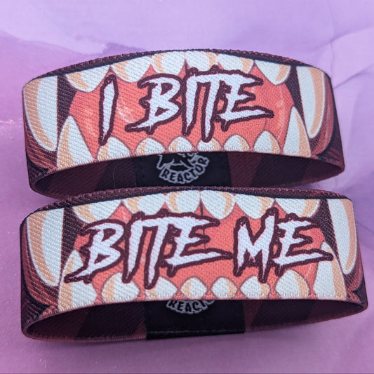 Bite me & I Bite - Elastic Wristbands