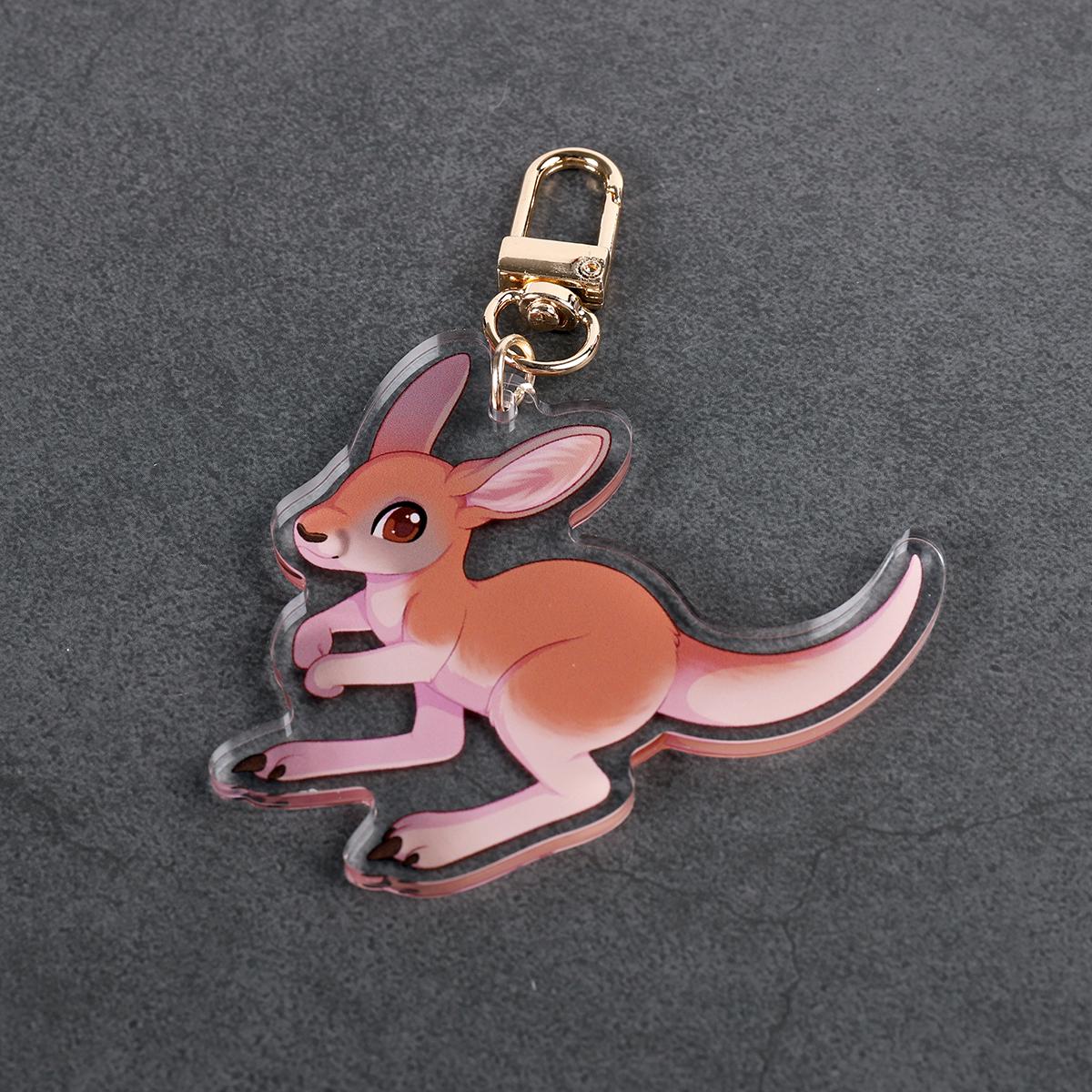 Red Kangaroo - Acrylic Charm