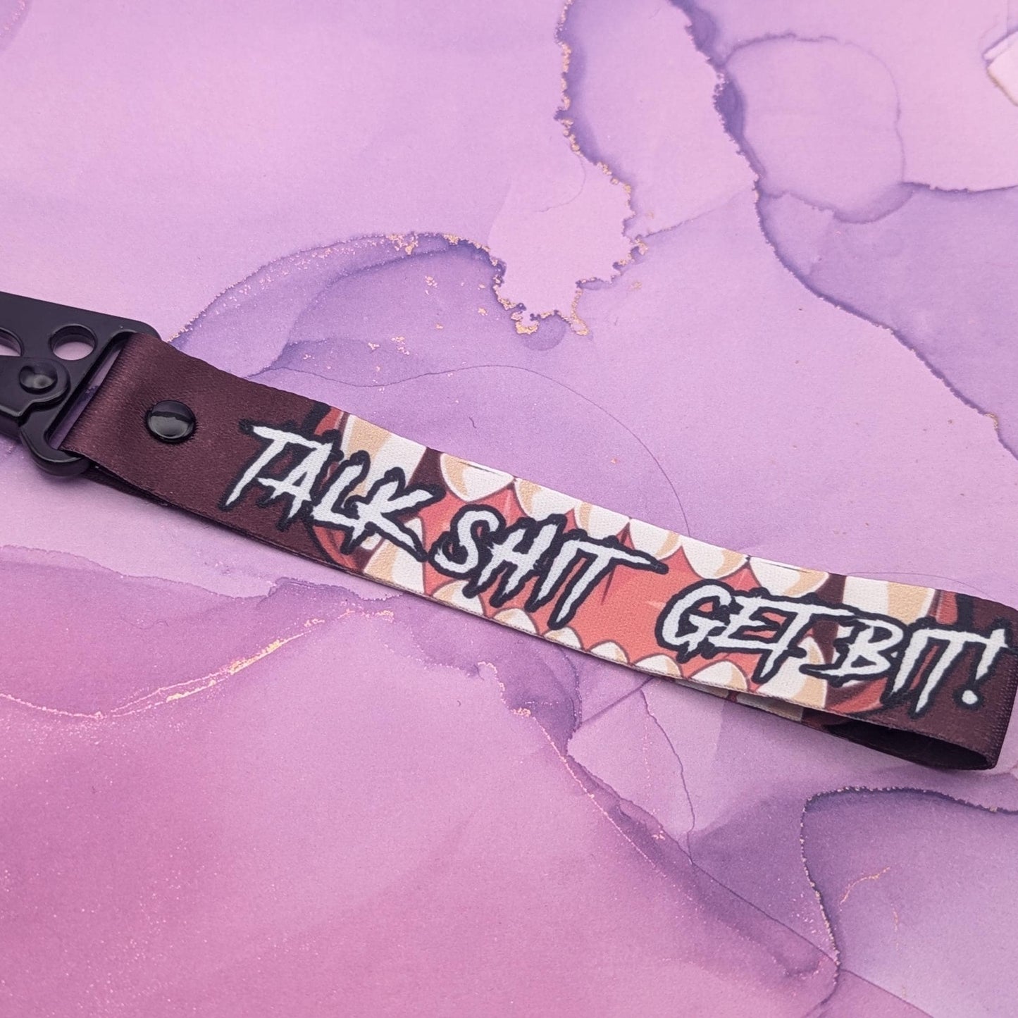 Talk sh*t get bit - Lanyard Tag